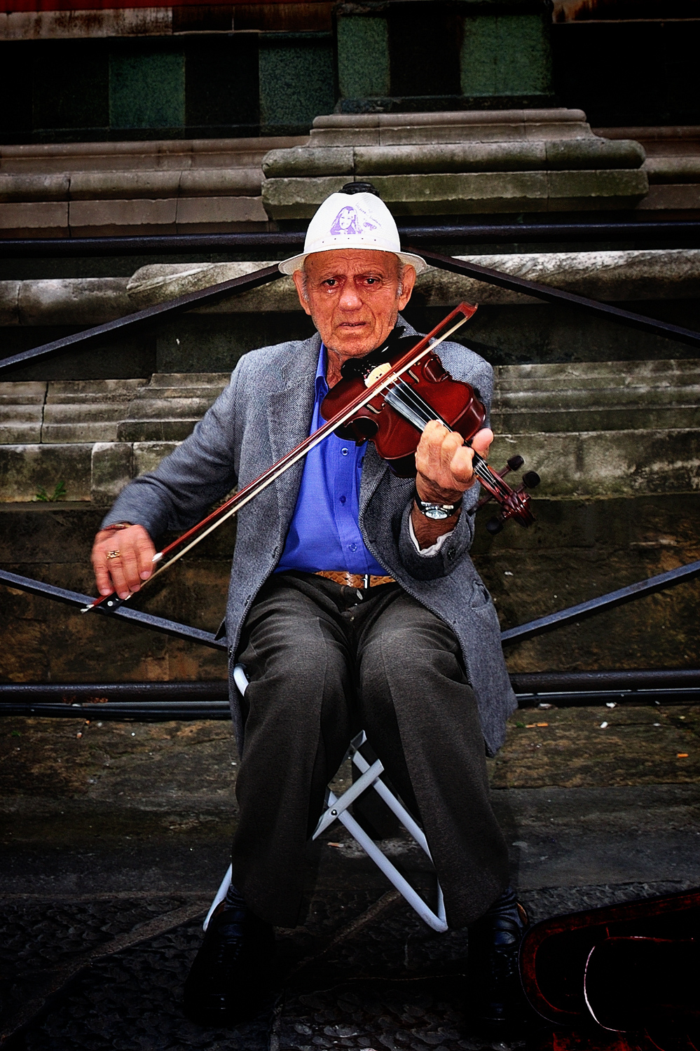 Musicien de rue à Florence