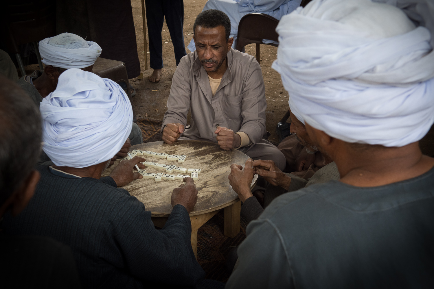 Joueurs de dominos