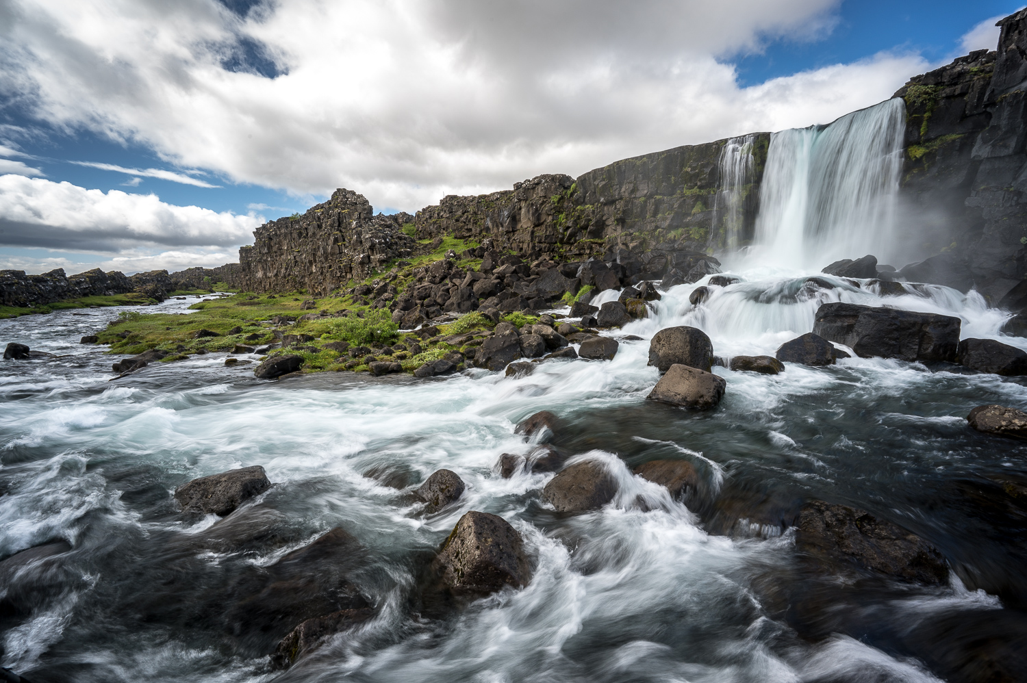 Öxarárfoss dans le parc de Thingvellir