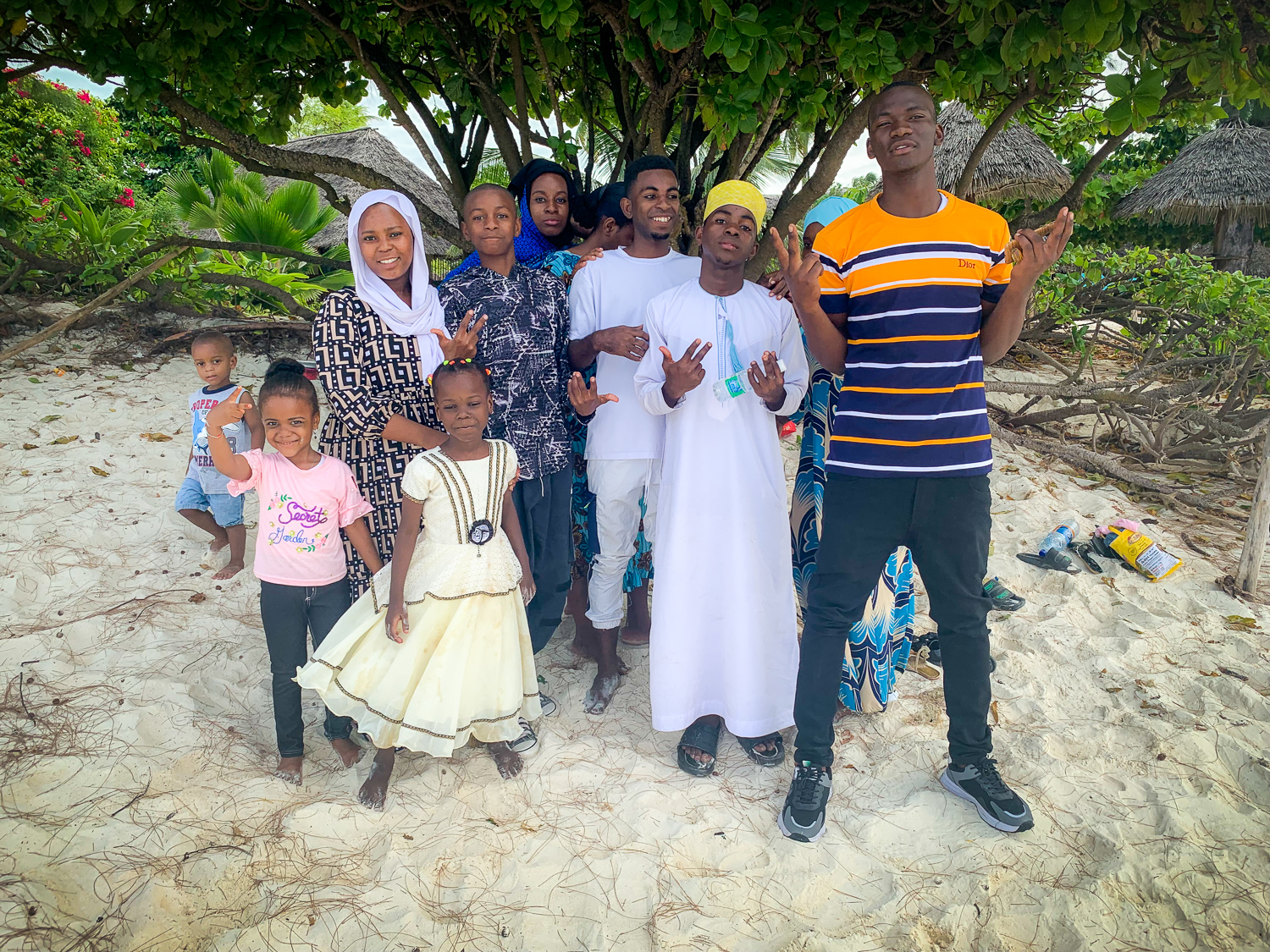 Zanzibar - Famille pendant la fête de l'Aïd