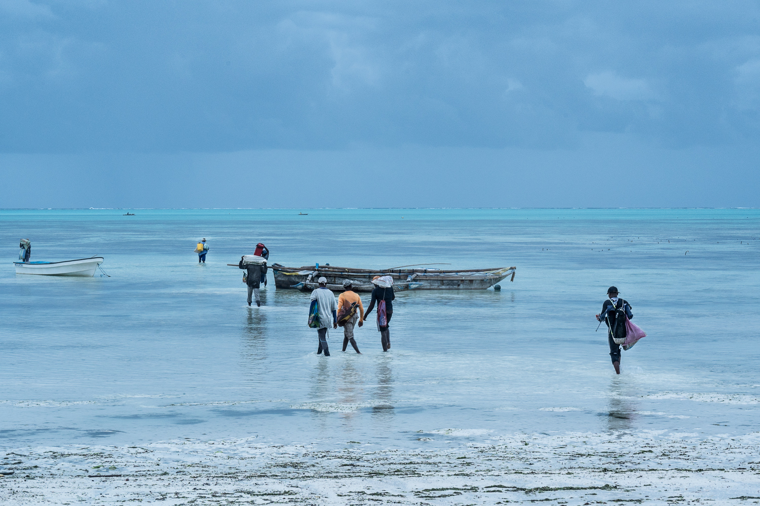 Zanzibar - Départ des pêcheurs à l'aube