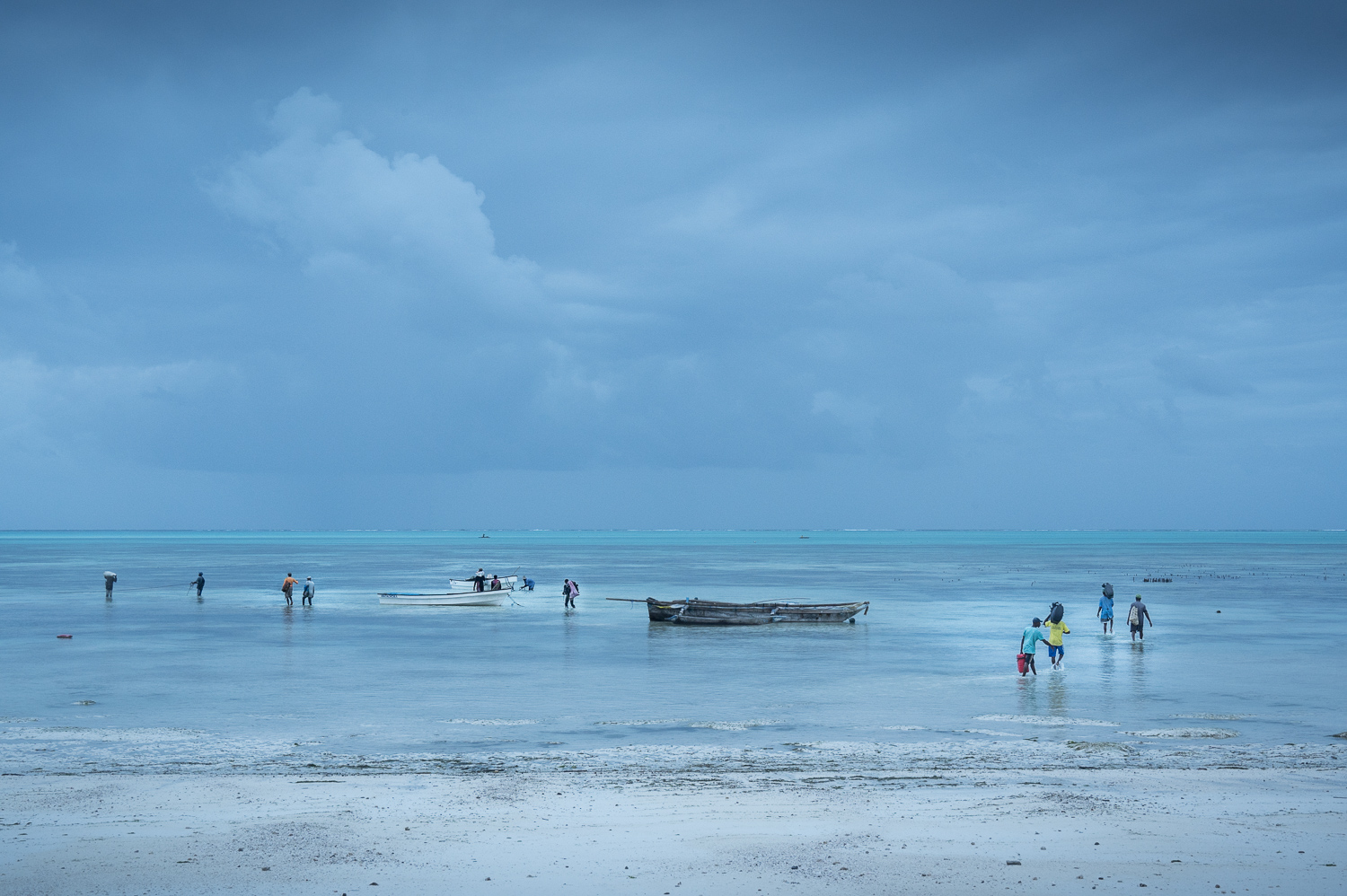 Zanzibar - Départ des pêcheurs à l'aube