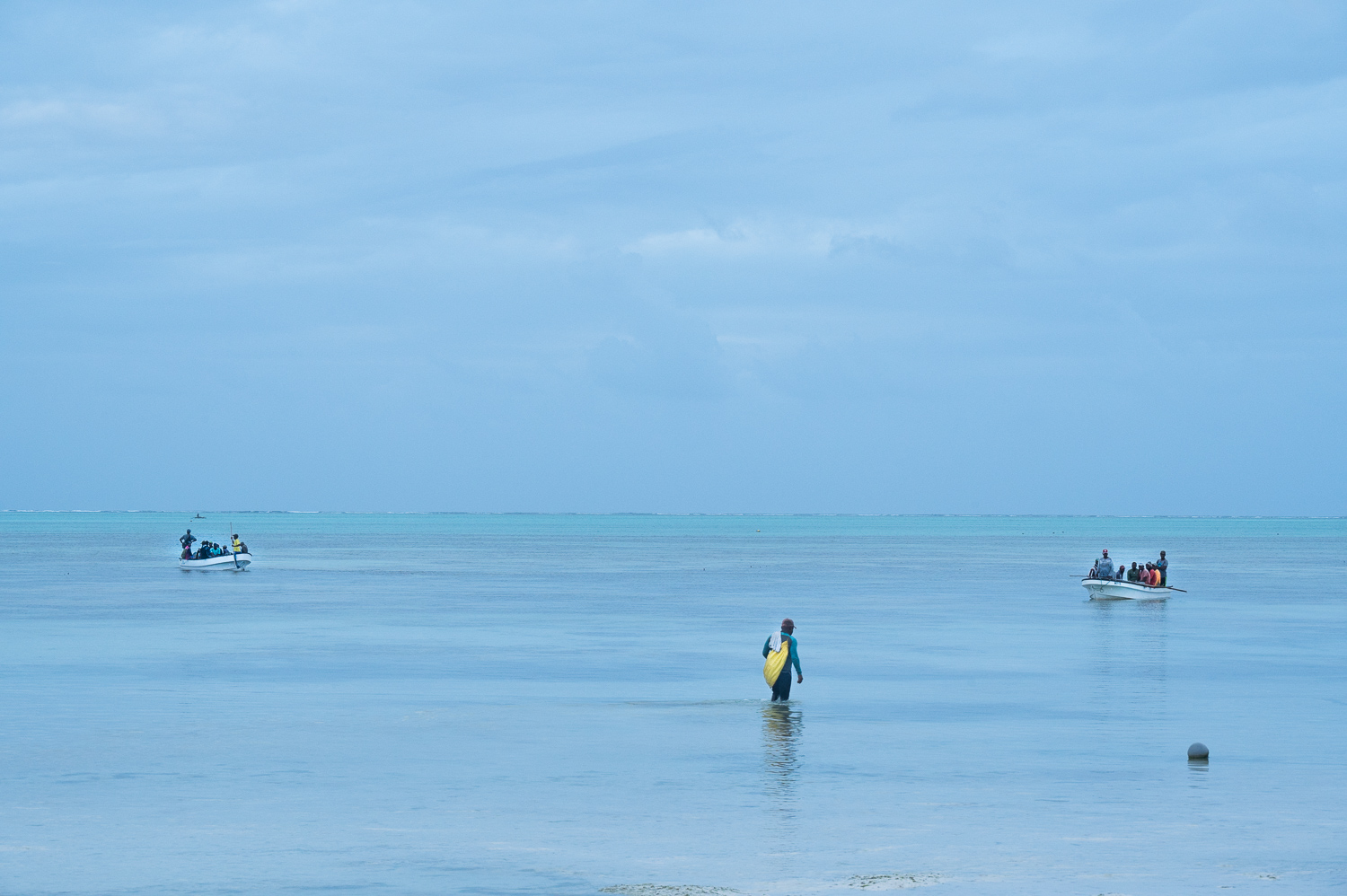 Zanzibar - Départ des pêcheurs à l'aube