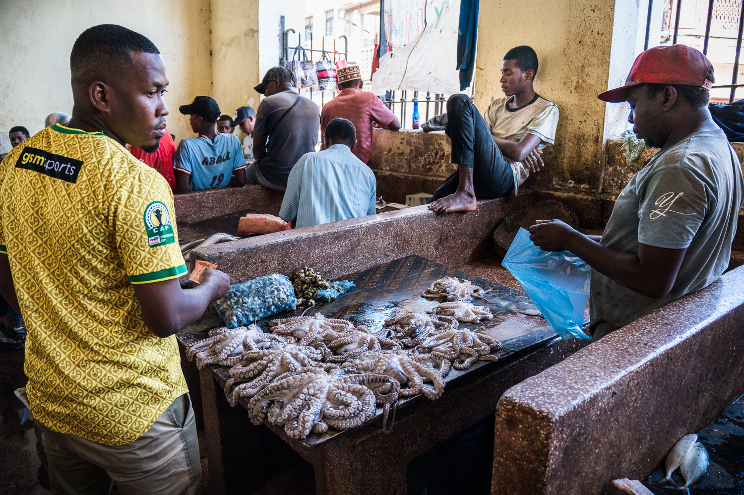 Zanzibar - Stone Town, Le marché aux poissons